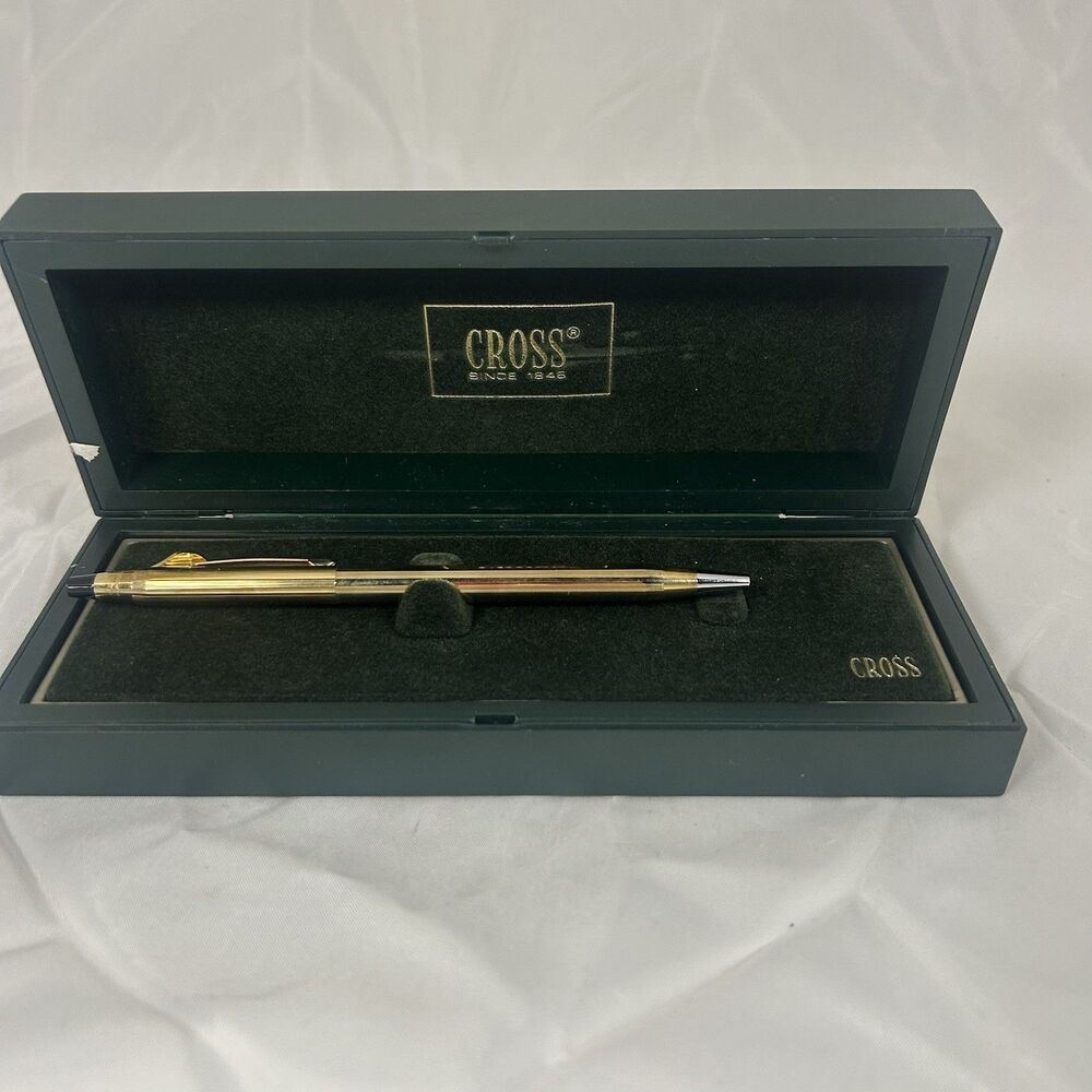 Cross Century 1/20 10KT Gold Filled Ballpoint Pen w/ Case Made USA